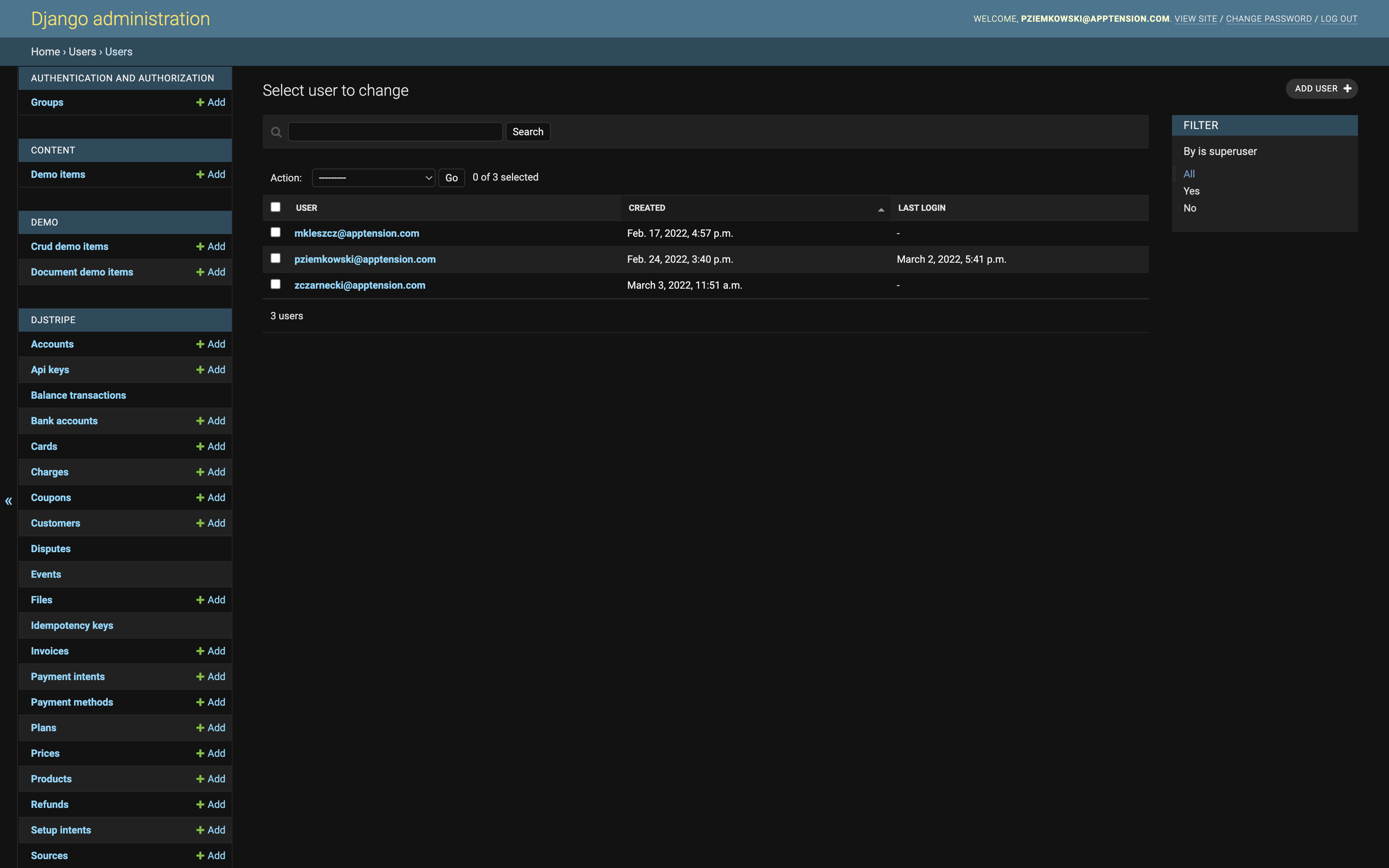 screenshot of SaaS Boilerplate